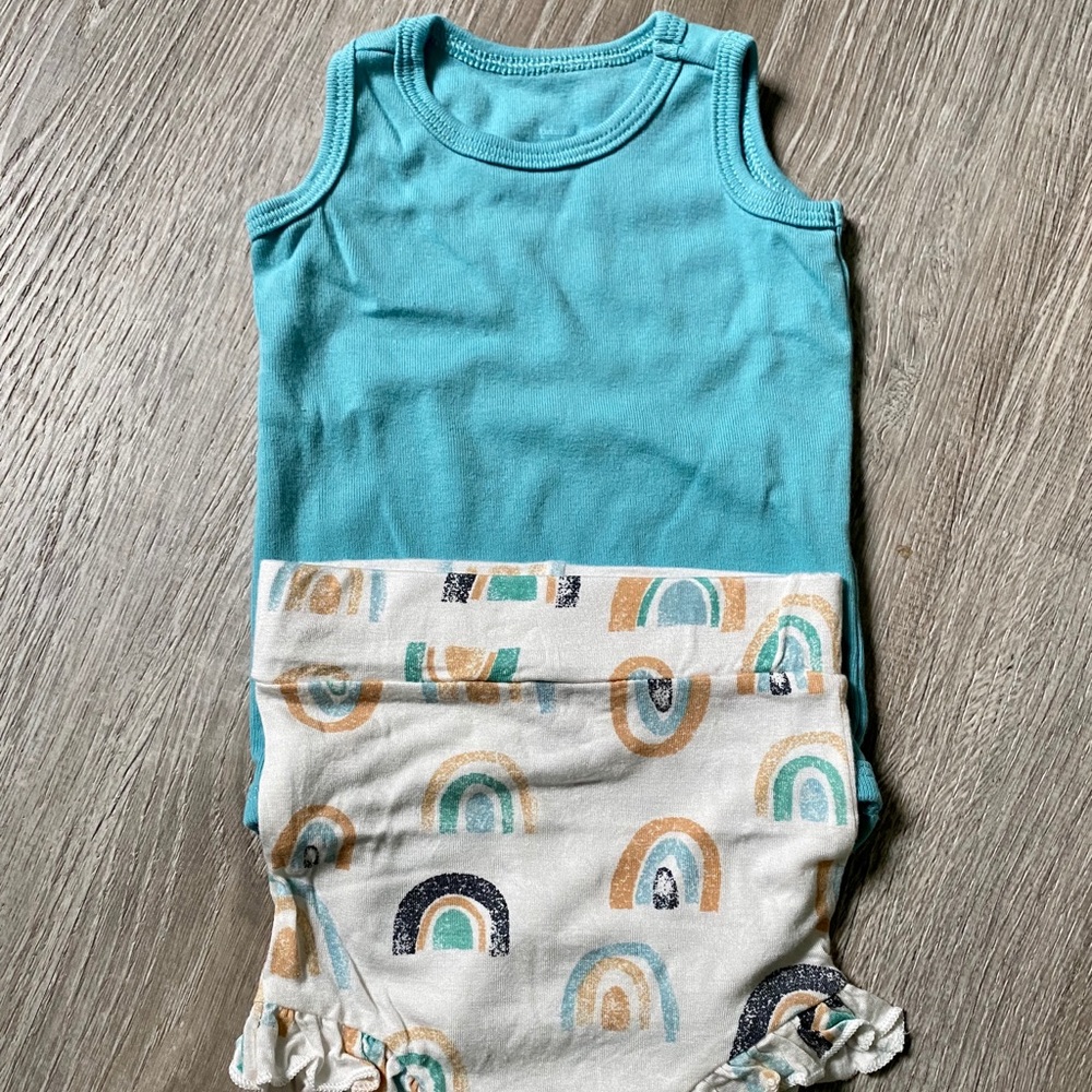Spearmint Love Bloomers & Onesie
